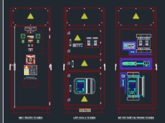 Biện pháp thi công trạm biến áp ngồi,File cad tủ điện 3 pha,Bản vẽ tủ điện thi công,Bản vẽ Phòng cháy chữa cháy,tủ điện plc,biến tần