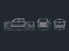 Bản vẽ Tuyến hình xe Ford Ranger