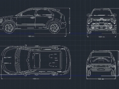 Bản vẽ tuyến hình xe kia niro ev