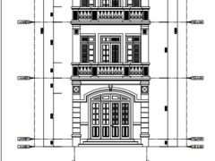 Bản vẽ xin phép xây dựng nhà 4 tầng