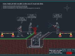 Biện pháp thi công hào kỹ thuật bê tông đúc sẵn lắp ghép