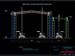 Biện pháp thi công xưởng sơn thuộc nhà máy đóng tàu (file cad bản vẽ+file word thuyết minh+file excel tiến độ)