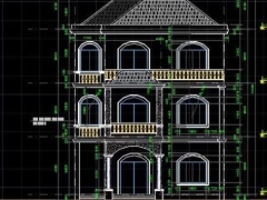 Biệt thự 3 tầng diện tích xây dựng 10x13m