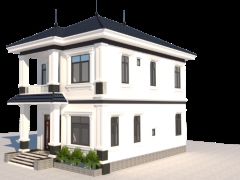 Biệt thự mái nhật 2 tầng 7.5x11.5m