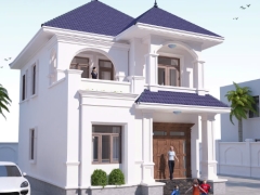 Biệt thự mái nhật 2 tầng 8.0x11.0m 