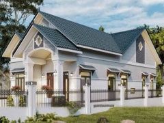 Biệt thự mái thái 1 tầng 8x17m