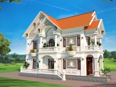 Biệt thự mái thái 2 tầng 8x14m