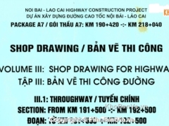 Bộ bản vẽ thi công đường cao tốc Nội Bài - Lào Cai đầy đủ