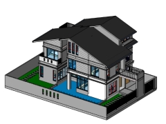 Bộ Hồ Sơ Thiết Kế Biệt Thự 3 Tầng Hiện Đại - File Revit + Bản Vẽ Kỹ Thuật Đầy Đủ