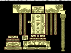 Bộ mẫu ngai thờ cnc.