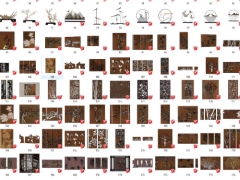 Bộ thư viện Sketchup tổng hợp 176 mẫu Hoa văn decor convert từ 3D