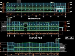 CAD kết cấu nhà công nghiệp 2 tầng Công Ty Dong Yang
