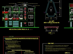 CAD Nhà 4 căn 15.65x15.8m (Kiến trúc + Kết cấu)