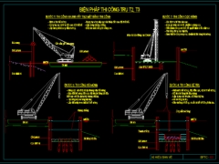 Cad và word giải pháp thi công cầu, đường, ht thoát nước (cống hộp, cống tròn) + file thuyết minh biện pháp thi công đầy đủ