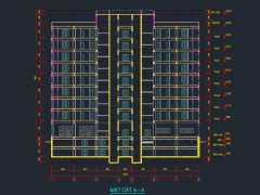 Chung cư cao tầng tsq thi công ép cừ lacsen 9 tầng nổi 1 mái 1 tầng tum 2 tầng hầm kích thước 27.2x44.8m