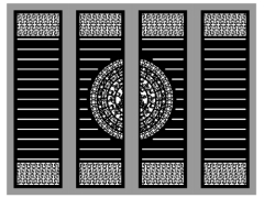 Cnc cổng 4 cánh mẫu đẹp