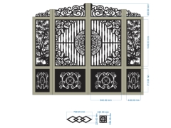 Cnc cổng trúc mẫu đẹp nhất