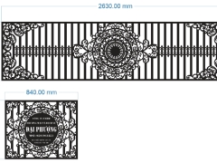 Cnc hàng rào 2 kt đẹp