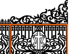 Cnc hàng rào công giáo bản vẽ đẹp