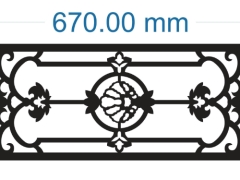 Cnc model hoa văn mái kính