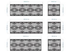 Cnc thiết kế hàng rào bản vẽ đẹp mới