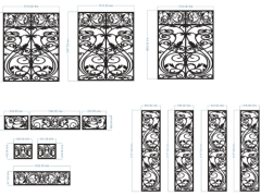 Cnc thiết kế hàng rào thiết kế đẹp nhiều kích thước thiết kế