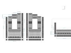 Cnc thiết kế hoa văn cổng file cad đẹp dxf mới