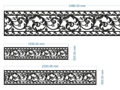 Cnc thiết kế lan can file cad đẹp 3 kt