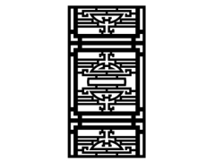 Cnc thiết kế vách ngăn chữ thọ dxf
