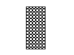 Cnc vách ngăn mẫu họa tiết tròn dxf