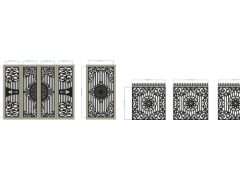 Cổng 4 cánh chính phụ và hàng rào cắt cnc