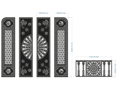 Cổng 4 cánh phát tài phát lộc và hàng rào cnc