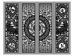 Cổng cá chép 4 cánh cnc