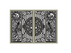 Cổng cá chép tài lộc 4 cánh cnc