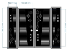 Cổng đèn lồng cnc đẹp