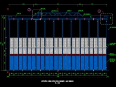 Cổng tạm công trường file autocad