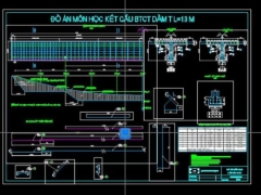 Đò án bê tông cốt thép – dầm t l=13m no3 đầy đủ tm,bv, excel