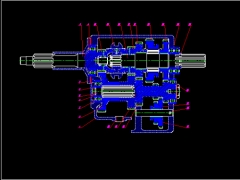 Đồ án file cad hộp số cho xe chỉ huy dựa trên xe uaz-31512
