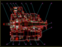 Đồ án file cad hộp số cho xe download hạng nặng dựa trên xe sát-xi maz-500a