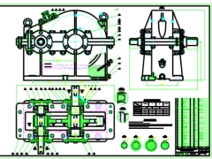 Đồ án thiết kế hộp chi tiết hộp giảm tốc nghiêng xe máy(Chi tiết+măt cắt)