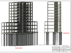 Đồ án thiết kế kết cấu tòa nhà công trình 11 tầng 32x24m (kết cấu+móng+thép+thống kê)