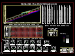 Đồ án thiết kế tiến dộ đường đào (file cad+excel+thuyết minh)