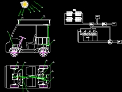 Đồ án tốt nghiệp file cad tổng thể ôtô điện sử dụng năng lượng mặt trời
