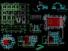 Đồ an tốt nghiệp thi công tổ chức thi công diện tích 20.7x38 m(file cad+thuyết minh)