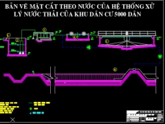 Đồ án trạm xử lý nước thải khu dân cư 5000 dân(file cad +thuyết minh)