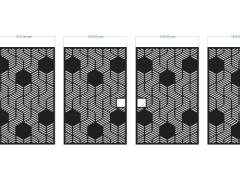 Download cnc thiết kế cổng 4 cánh đơn giản