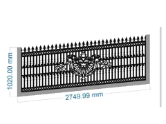 Download model hàng rào cnc hoa văn đẹp