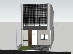 Download model mẫu nhà phố 2 tầng 5.7x14m