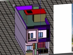 Download model nhà phố 2 tầng 6.4x15m