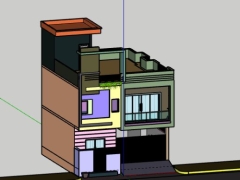 Download model nhà phố 2 tầng 7.7x8m